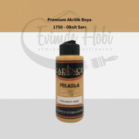 Premium Akrilik Boya 1750 Oksit  Sarı 120ML