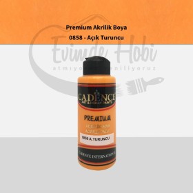 Premium Akrilik Boya 0858 Açık Turuncu 120ML