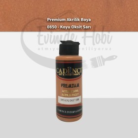 Premium Akrilik Boya 0850 Koyu Oksit Sarı 120ML