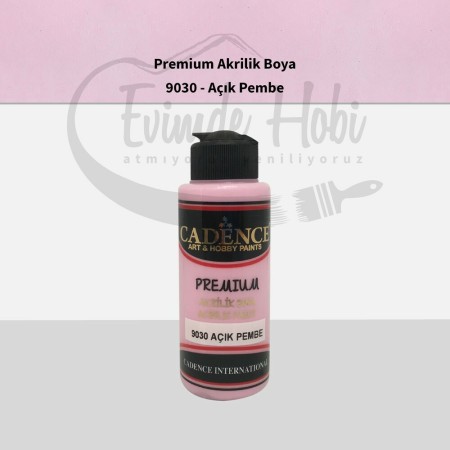 Premium Akrilik Boya 9030 Açık Pembe 120ML