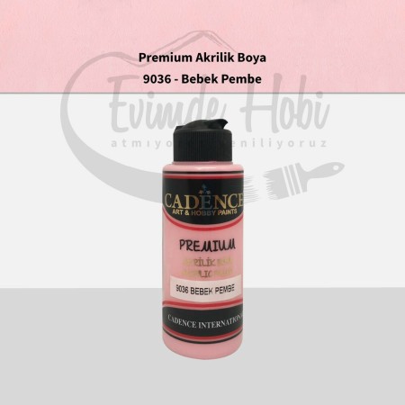 Premium Akrilik Boya 9036 Bebek Pembe 120ML