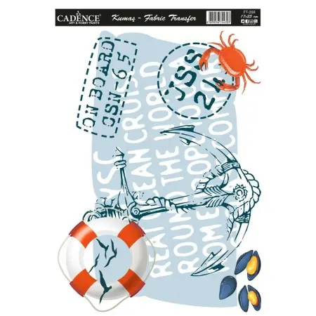 FT208 17x25cm Fabric Transfer
