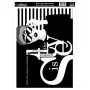 Fabric Transfer Black White KTS003 21x30cm
