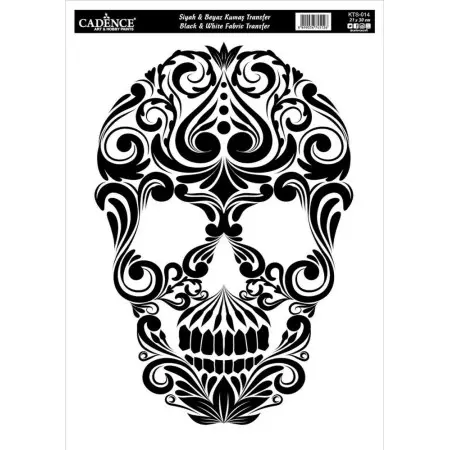 Fabric Transfer Black White KTS014 21x30cm