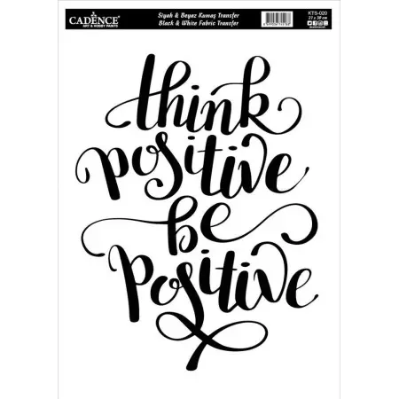 Fabric Transfer Black White KTS020 21x30cm