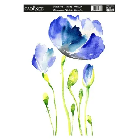 Fabric Transfer Watercolour KTSB014 25x35cm