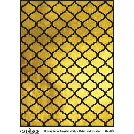 KV002 GOLD Foil Fabric Transfer 30x42cm
