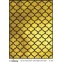 KV002 GOLD Foil Fabric Transfer 30x42cm
