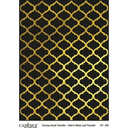 KV003 GOLD Foil Fabric Transfer 30x42cm