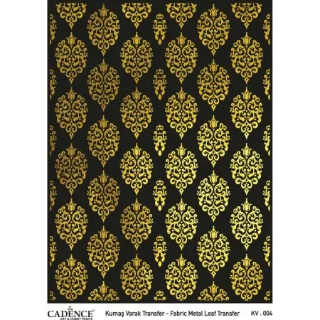 KV004 GOLD Foil Fabric Transfer 30x42cm