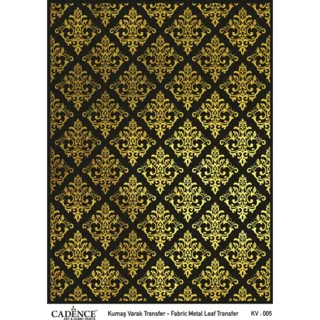 KV005 GOLD Foil Fabric Transfer 30x42cm