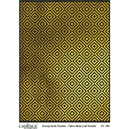 KV006 GOLD Foil Fabric Transfer 30x42cm