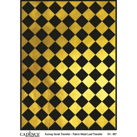 KV007 GOLD Foil Fabric Transfer 30x42cm