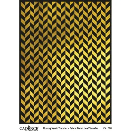 KV008 GOLD Foil Fabric Transfer 30x42cm