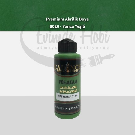 Premium Akrilik Boya 8026 Yonca Yeşili 120ML