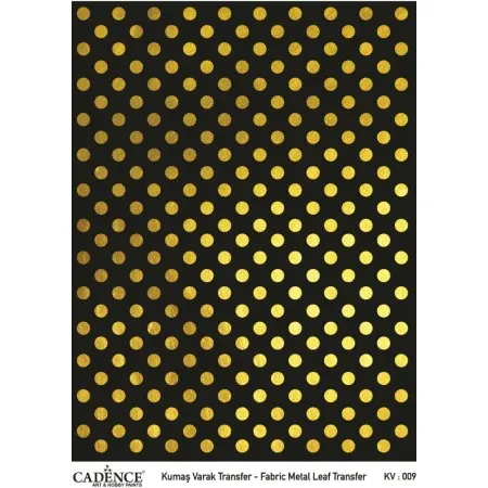 KV009 GOLD Foil Fabric Transfer 30x42cm