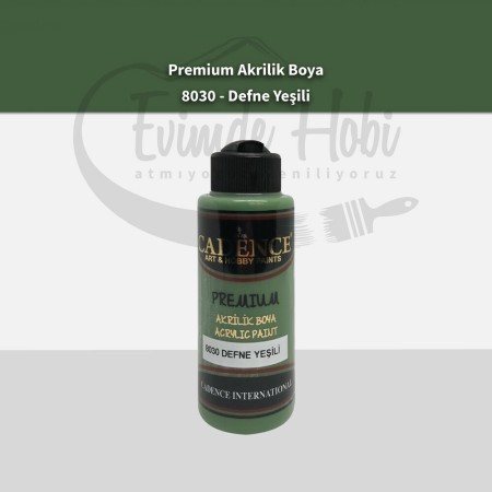 Premium Akrilik Boya 8030 Defne Yeşili 120ML