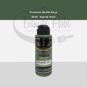 Premium Akrilik Boya 8018 Yaprak Yeşili 120ML