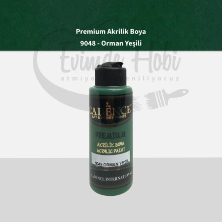 Premium Akrilik Boya 9048 Orman Yeşili 120ML