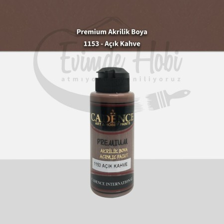 Premium Akrilik Boya 1153 Açık Kahve 120ML