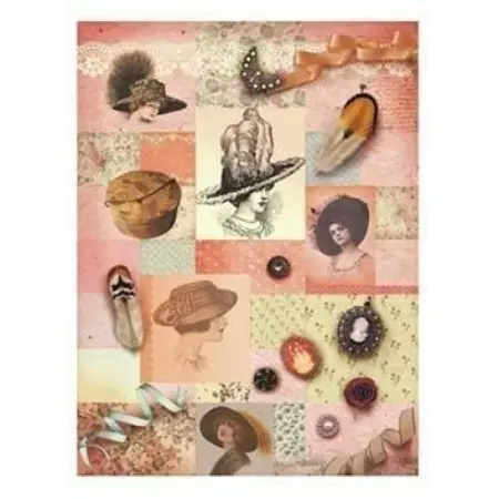 Model 003 Cadence Rice Decoupage Paper 30x42cm.