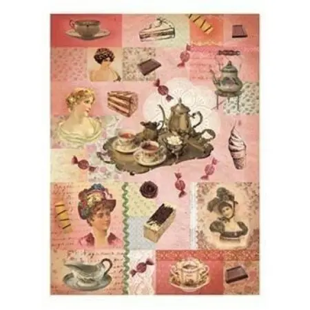 Model 006 Cadence Rice Decoupage Paper 30x42cm.