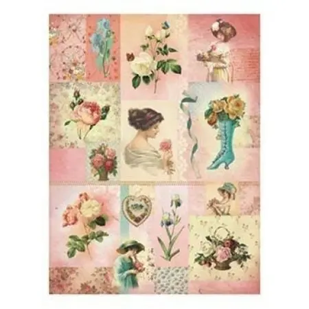 Model 008 Cadence Rice Decoupage Paper 30x42cm.