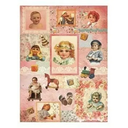 Model 010 Cadence Rice Decoupage Paper 30x42cm.