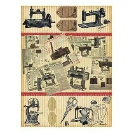 Model 011 Cadence Rice Decoupage Paper 30x42cm.