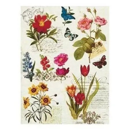 Model 042 Cadence Rice Decoupage Paper 30x42cm.