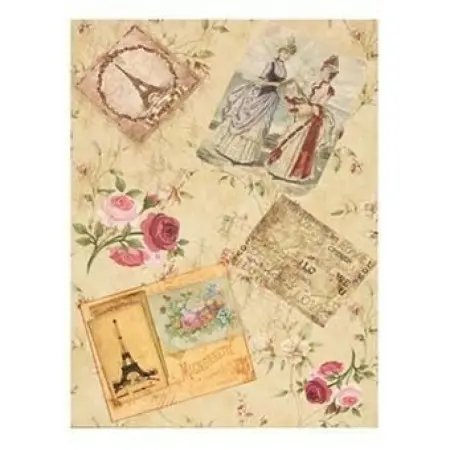 Model 067 Cadence Rice Decoupage Paper 30x42cm.