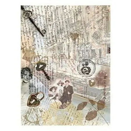 Model 082 Cadence Rice Decoupage Paper 30x42cm.