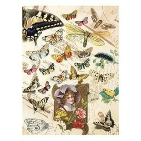 Model 083 Cadence Rice Decoupage Paper 30x42cm.