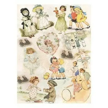 Model 086 Cadence Rice Decoupage Paper 30x42cm.