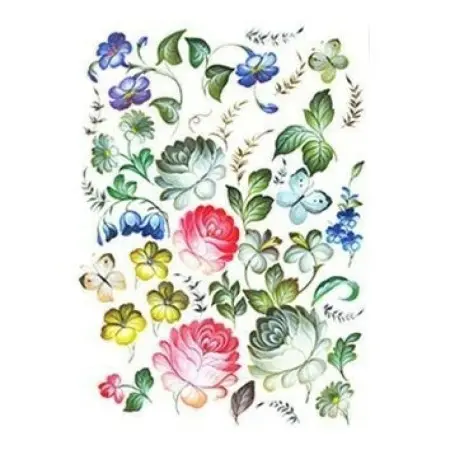 Model 122 Cadence Rice Decoupage Paper 30x42cm.