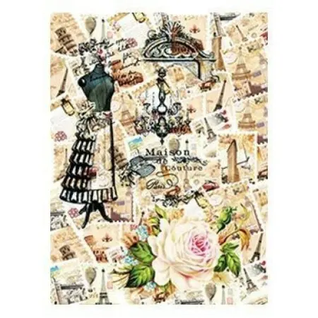 Model 160 Cadence Rice Decoupage Paper 30x42cm.