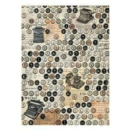 Model 186 Cadence Rice Decoupage Paper 30x42cm.