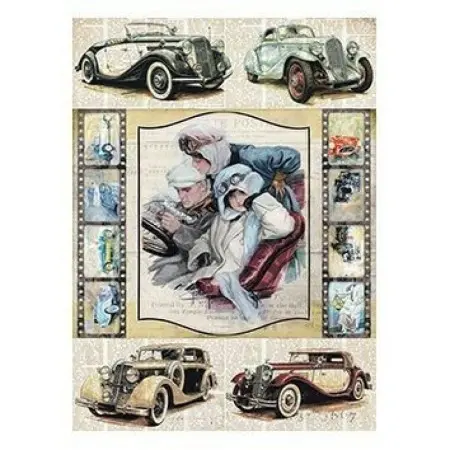 Model 208 Cadence Rice Decoupage Paper 30x42cm.