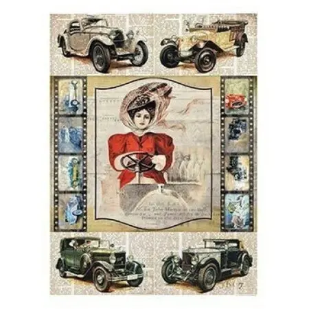 Model 209 Cadence Rice Decoupage Paper 30x42cm.