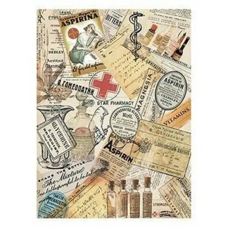 Model 215 Cadence Rice Decoupage Paper 30x42cm.