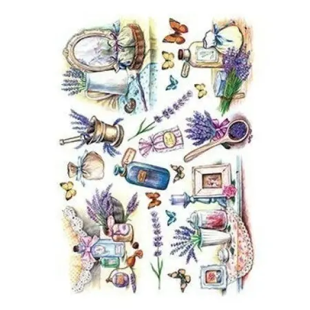 Model 221 Cadence Rice Decoupage Paper 30x42cm.