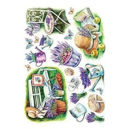 Model 222 Cadence Rice Decoupage Paper 30x42cm.
