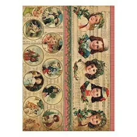Model 227 Cadence Rice Decoupage Paper 30x42cm.