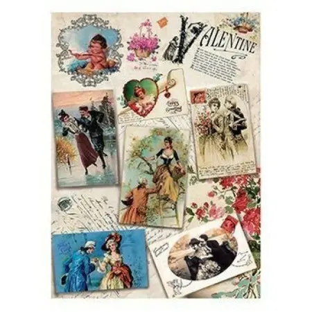 Model 230 Cadence Rice Decoupage Paper 30x42cm.