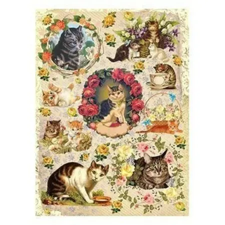 Model 280 Cadence Rice Decoupage Paper 30x42cm.