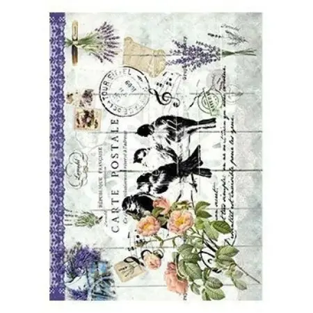 Model 285 Cadence Rice Decoupage Paper 30x42cm.