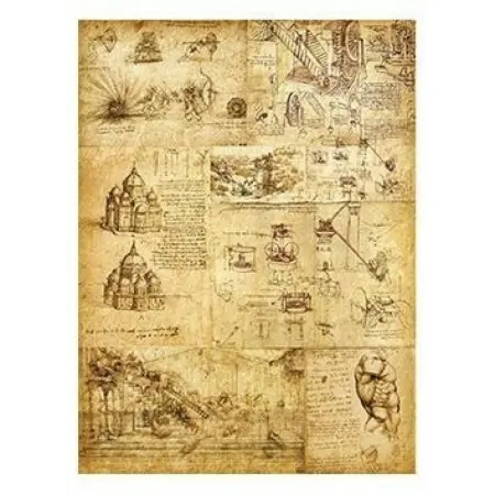 Model 288 Cadence Rice Decoupage Paper 30x42cm.