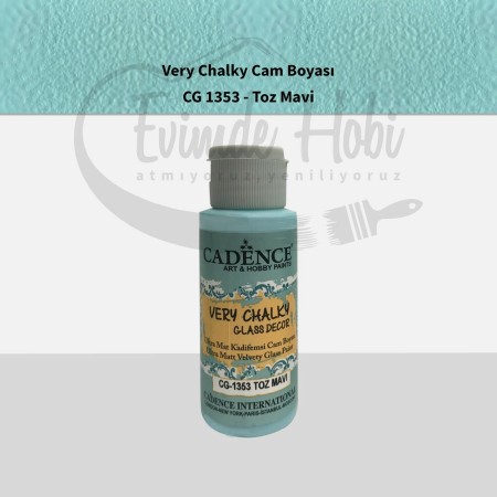 Cadence Very Chalky Cam Boyası CG1353 Toz Mavi 59ML