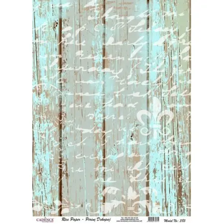 Model 385 Cadence Rice Decoupage Paper 30x42cm.