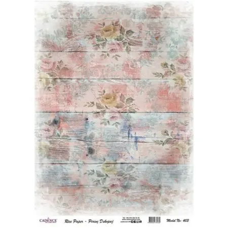 Model 403 Cadence Rice Decoupage Paper 30x42cm.